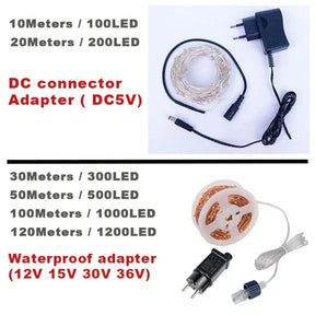 Luzes de Fadas Natalinas à Prova d'Água – Encanto e Magia